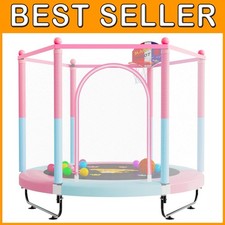 Heavy Duty 5FT Kids Trampoline - Rust-Proof Steel Structure