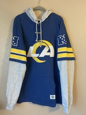 Sudadera con capucha para hombre 3XL NUEVA SIN ETIQUETAS Los Angeles Rams '47 Gridiron Blitz Cornerback Lacer