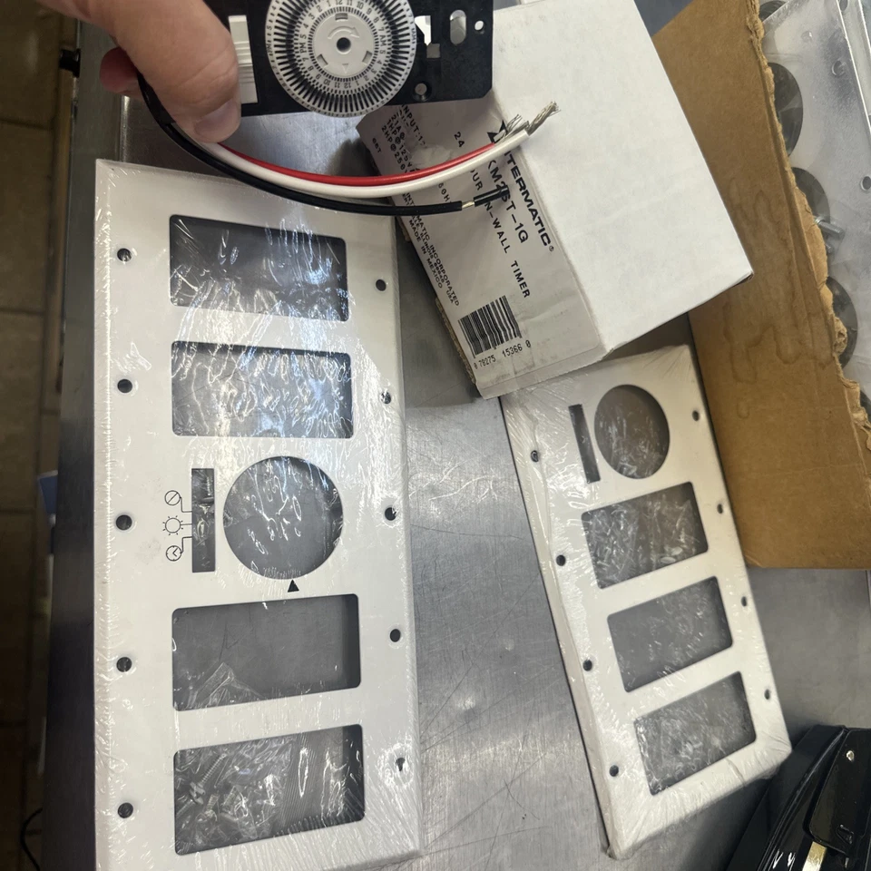 Placa temporizador km2st-4d para 1 temporizador y 4 aberturas decora para temporizador km2st-1g Foto 3 de 3