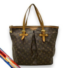 Borsa Louis Vuitton Palermo GM Monogram in tela marrone modello allover M40146