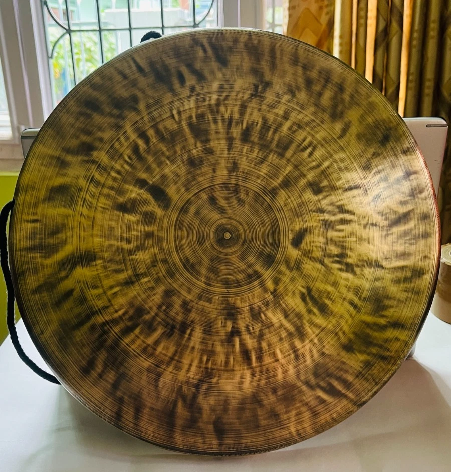 Extra Large Tibetan Gong: Handmade Sound Healing Meditation Gong: Sound bath - Image 2 of 4