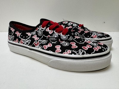 VANS AUTHENTIC HELLO KITTY SCHWARZ WEISS KINDER SNEAKER - SELTEN