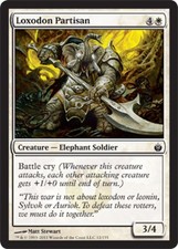 Loxodon Partisan - Mirrodin Besieged #12/155 MTG Magic The Gathering