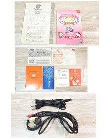 Dreamcast HELLO KITTY PINK HKT-3000 Console set SEGA Retro Game from japan USED