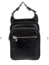 Amiri Calf Hip Pouch- Black / Silver