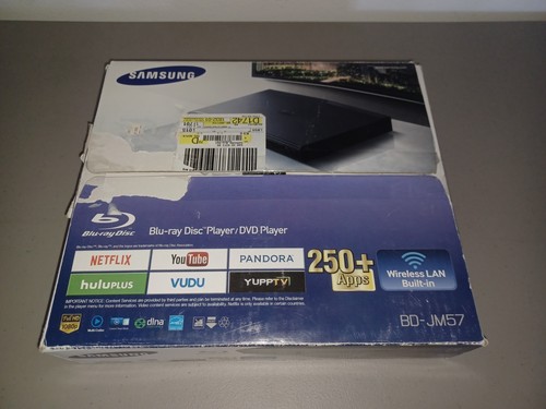 Samsung BD-JM57 Blu-Ray Disc/DVD Player NEW OPEN BOX TESTED WORKING
