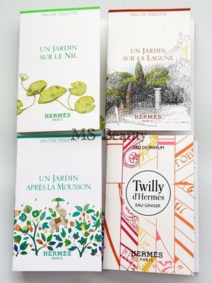 Hermes Un Jardin Perfume Sample Vials 2ml - 4pcs (Sur Le Nil