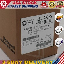 New Sealed Allen Bradley 25B-D010N104 /A Powerflex 525 AC Drive 5HP 4.0KW