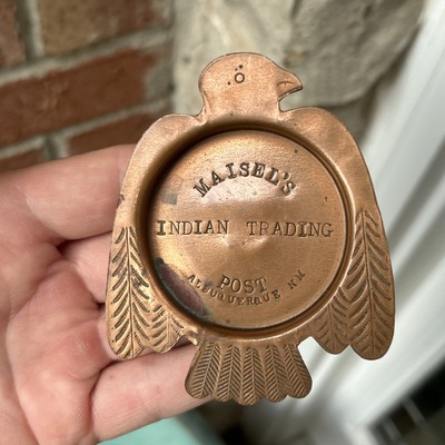 Vintage Maisel's Indian Trading Post Albuquerque NM Copper Thunderbird Ashtray