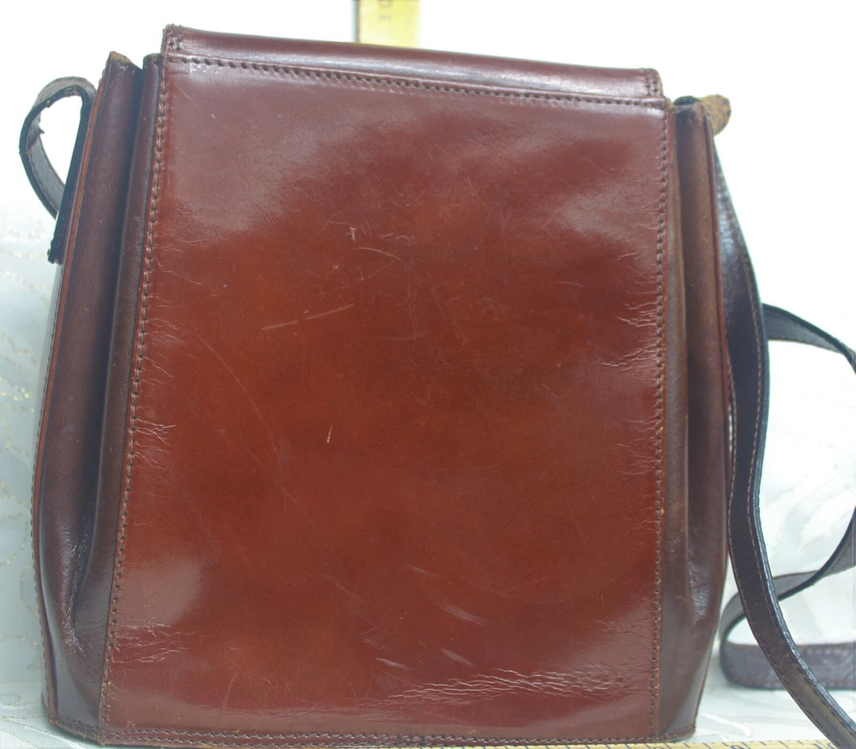 Dillard's Vintage Genuine Leather Made in Italy Cross Body Bag