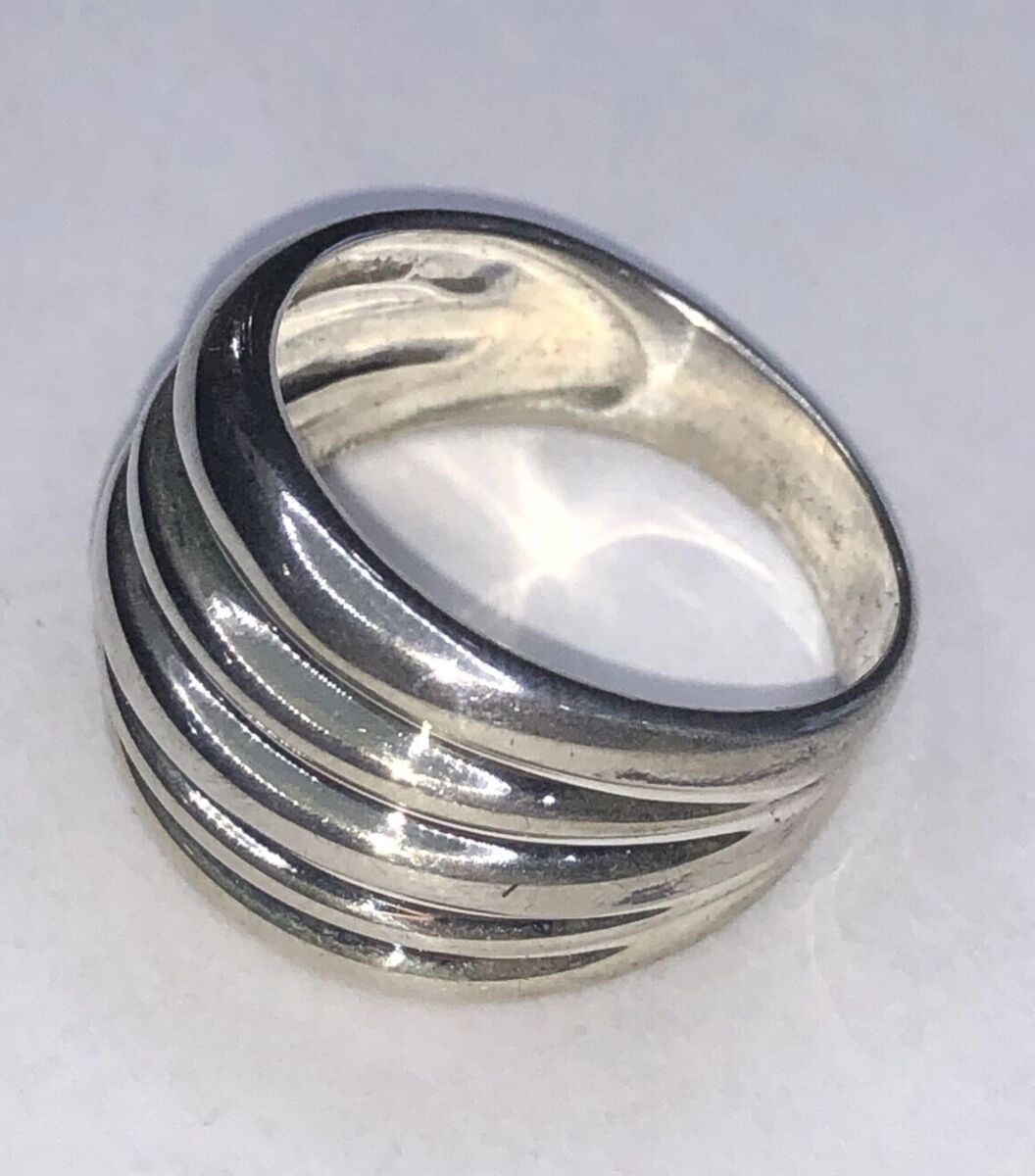 Milor Italy 925 STERLING SILVER Wide Band Ring Size (10) | eBay Milor Italy 925 STERLING SILVER Wide Band Ring Size (10) | eBay