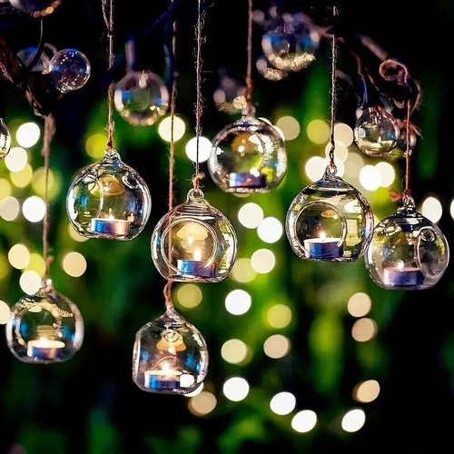 50 PIEZAS 10cm Bola de Vidrio Colgante Planta Terrario Candelabro Decoración Regalo Artículos para el Hogar - Imagen 7 de 17