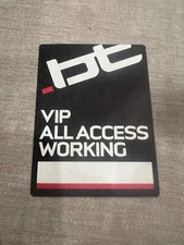 VINTAGE UNUSED BT Satin Cloth Backstage Pass