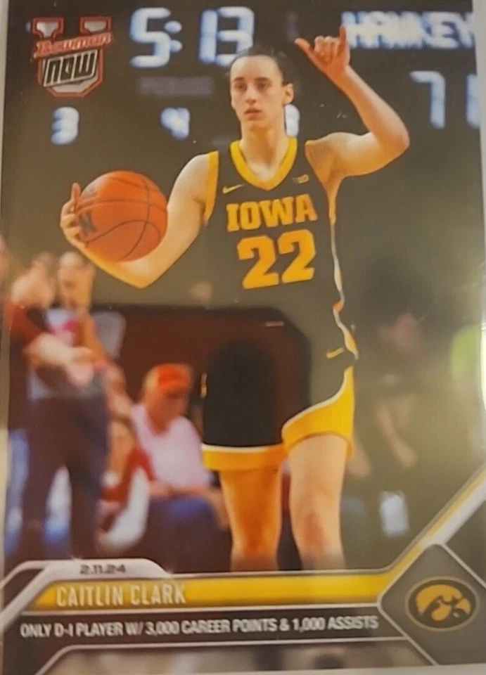 Caitlin Clark 2024 Topps Bowman U Ahora #48 - LOTE DE 12 CARTAS Foto 3 de 4