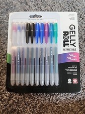 Gelly Roll Retractable Gel Pens Colored - Sparkle Set - Medium Point Ink Pen