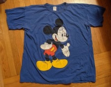 RaRe VinTagE MICKEY MOUSE BLUE RINGER T SHIRT XL