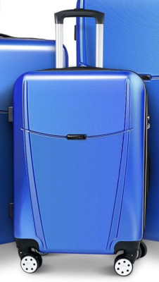 Feybaul Hardcase PC+ABS Small 56cm 8-Rollen Koffer leicht TSA himmelblau