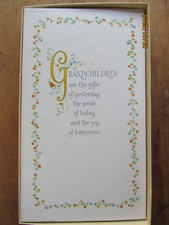 Vintage Boxed Hallmark Photo Album GRANDCHILDREN Photo Album 7 x 12" Very NICE