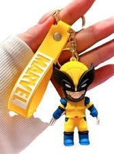 Wolverine Themed Silicone 3D Charm Keychain K...