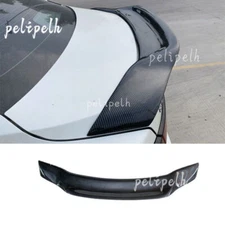 Carbon Fiber Style Rear Trunk Spoiler Wing Flap For Nissan Sentra Sylphy 20-2023