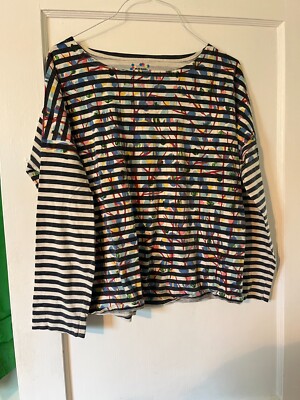 michael de feo/j crew striped shirt large