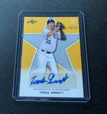 2020 LEAF PERFECT GAME TRAVIS GARNETT YELLOW PARALLEL AUTO 10/25