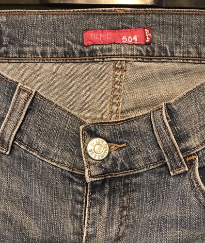 Levi's 504 Tilted Straight Leg Zip Fly Blue Jeans Waist 32 Leg 32 Levi Strauss - Picture 4 of 6
