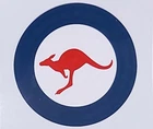 RAAF ROUNDEL FULL COLOUR STICKER - ROYAL AUSTRALIAN AIR FORCE LARGE SIZE