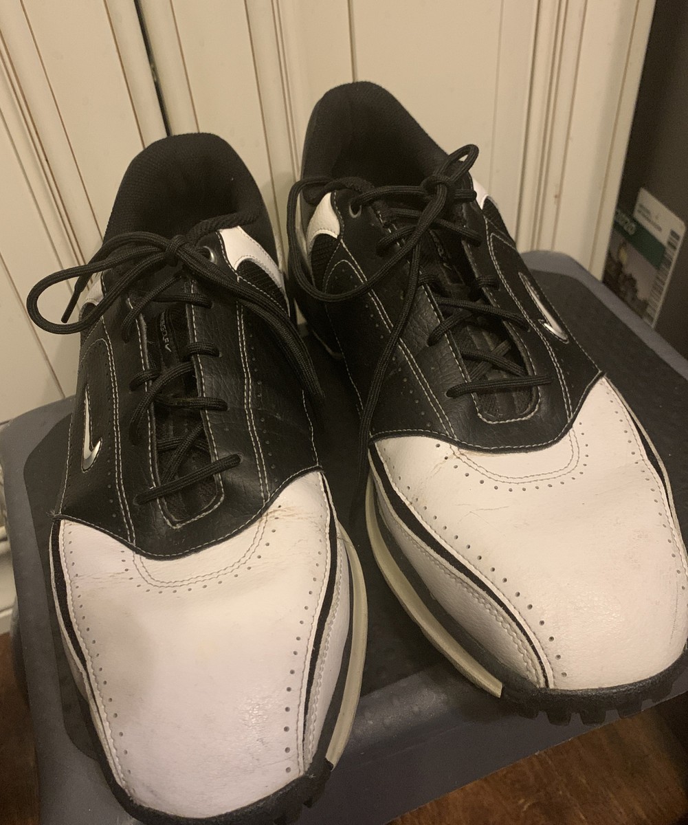 NIKE Air Tour Saddle Men US 9 White Black Golf Shoes  336050-103 NIKE Air Tour Saddle Men US 9.5 White/Black Golf Shoes  main image 2