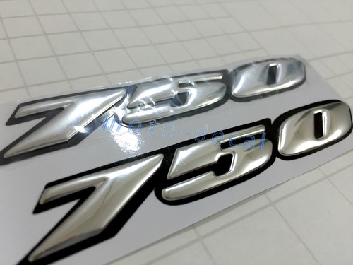 Raised 3D Chrome GSX-R GSXR 750 Silver Tank Decal Emblem Fairing Sticker Bling - Picture 3 of 3