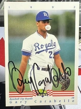 Gary Carabello Signed Auto 1992 Classic Best Card #176 Baseball City Royals MLB