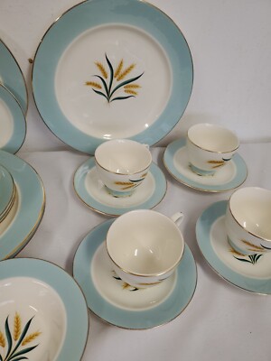 オールド　テネシータフィー 5個セット TTマーク リーシッソン Vtg International D.S. Co. Alliance Ohio 20pc Serve/4 Viking Wheat