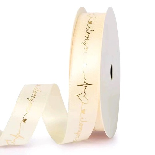 20m*3cm Printed Satin Ribbons DIY Wedding Party Decoration Gifts Cake Packaging - Picture 5 of 20