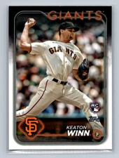 Keaton Winn 2024 Topps RC #83 San Francisco Giants 3Row4B14
