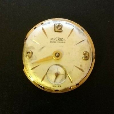 MECCANISMO OROLOGIO IMPERIOS 17 RUBIS swiss VINTAGE | eBay