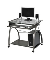 Acme 00118 Vincent Computer Desk Silver Acme 00118 Vincent Computer Desk Silver
