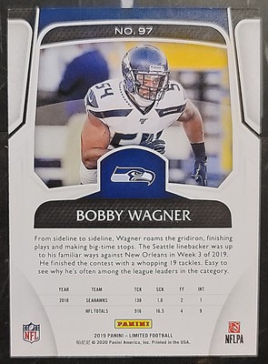 2019 Panini Limited Bobby Wagner 68/99 Silver Foil White