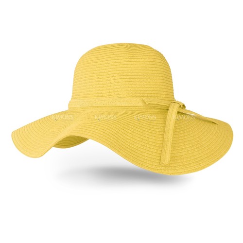 Floppy Hat Brim with Ribbon Women Folding Summer Beach Sun Straw Beach Hat - Picture 21 of 21