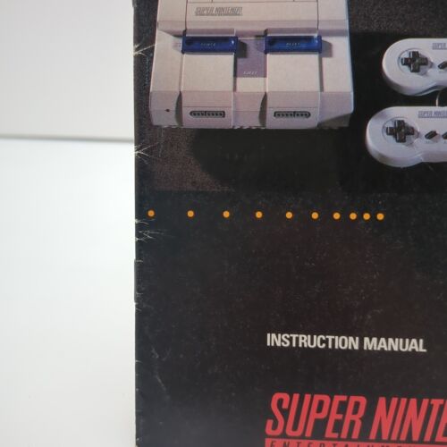 Super Nintendo SNES Console System Original Instruction Manual Booklet - Picture 5 of 12