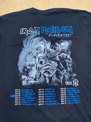 Iron Maiden Future Past Tour T-Shirt NEW Concert Metal Rock Small
