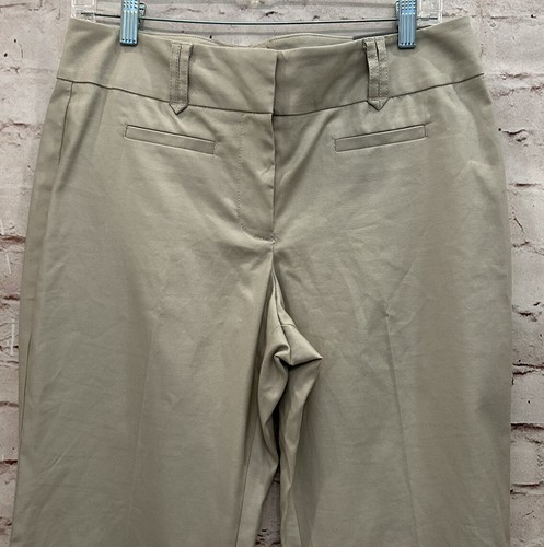 Ann Taylor Pants Womens 8 Signature Fit & Flare Khaki NEW 33X32 Stretch Cotton - Picture 2 of 5