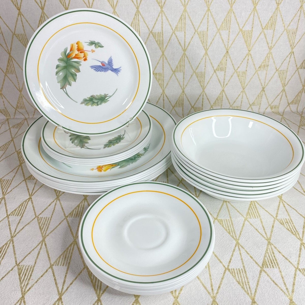  Humming Birds・ Curzon 　他皿合計 7枚 Vintage Corelle Hummingbird Dinnerware - by the piece | eBay
