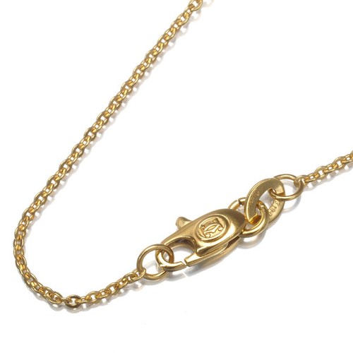 Auth Cartier Chain Necklace 42cm 18K 750 Yellow Gold