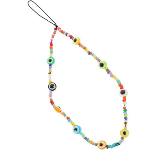 Devil's Chain Phone Lanyard Wrist Strap Colorful Beaded Charm - Zdjęcie 8 z 12