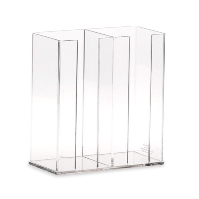 Multi-Place Media Dish Holder Two-Place   8''W x 4''D x 9''H 1 ea