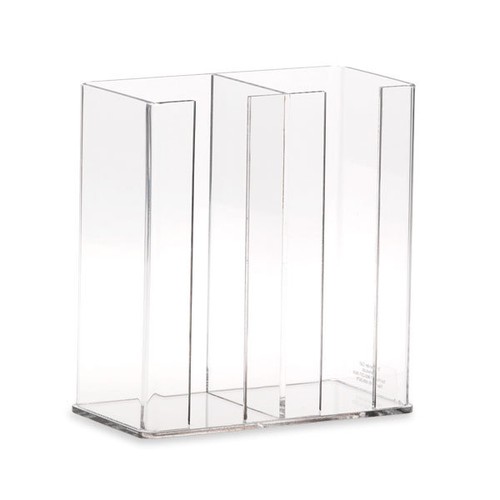 Multi-Place Media Dish Holder Two-Place • 8"W x 4"D x 9"H 1 ea