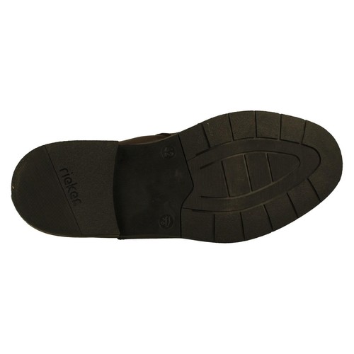 Botas Chelsea de cuero marrón para hombre Rieker '10374' con cremallera - Imagen 18 de 18