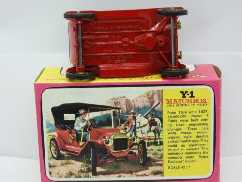 Lesney Matchbox Vintage 1964 Modelos de Antaño en Caja 1911 Modelo T Ford Y1-2 - Imagen 7 de 7