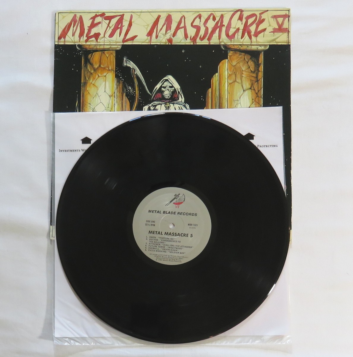 Metal Massacre 5 Vinyl LP Record Original USA 1984 Voivod Overkill