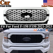 Front Bumper Upper Grille Grill Oxford White For 2021 2022 2023 Ford F-150 F150